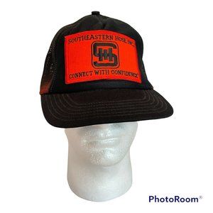 Southeastern Hose Logo Vintage Mesh Black Trucker Hat Snapback Cap